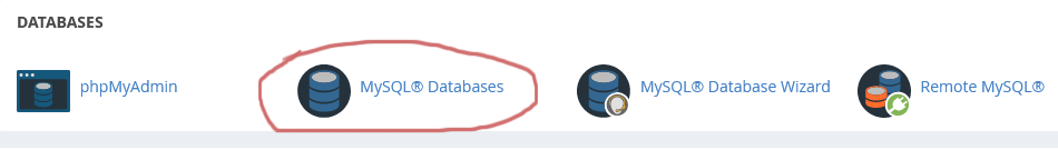 mysql databases in cpanel