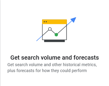 get search volume and forecasts