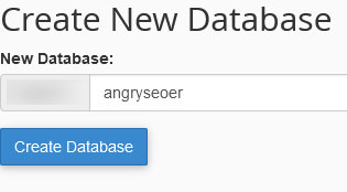 create new database